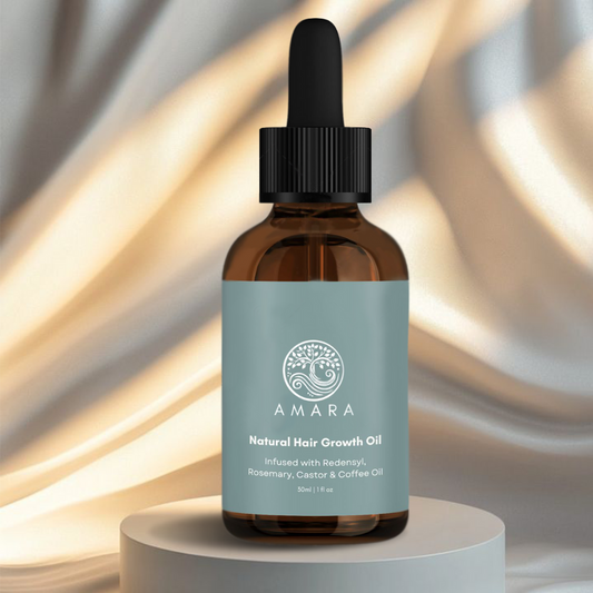 Amara Natural Hair Growth Oil infused with Rosemary & Castor Oil
