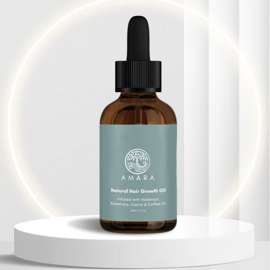 Amara Natural Hair Growth Oil - Backed by Science. Made for Men.
